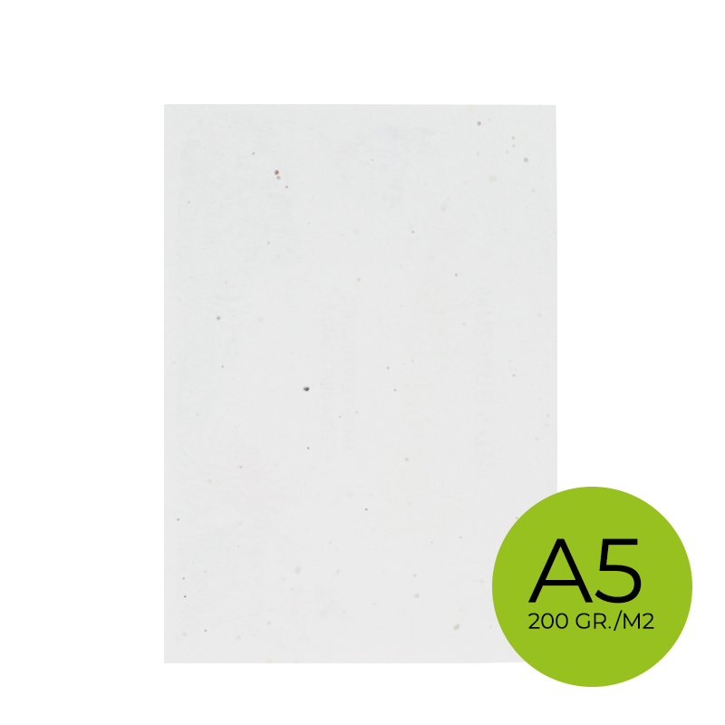 Unbedrucktes Samenpapier DIN A5 | 200 g/m²